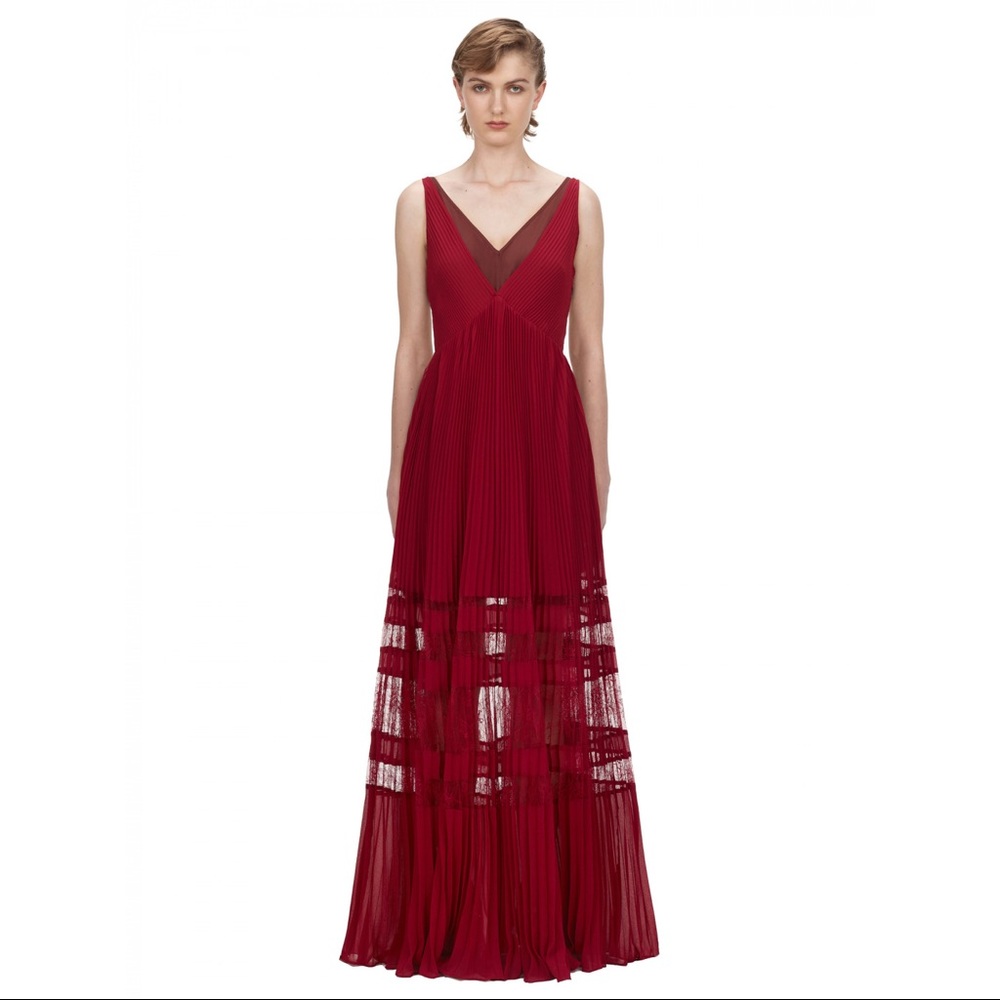 Self portrait chiffon maxi dress